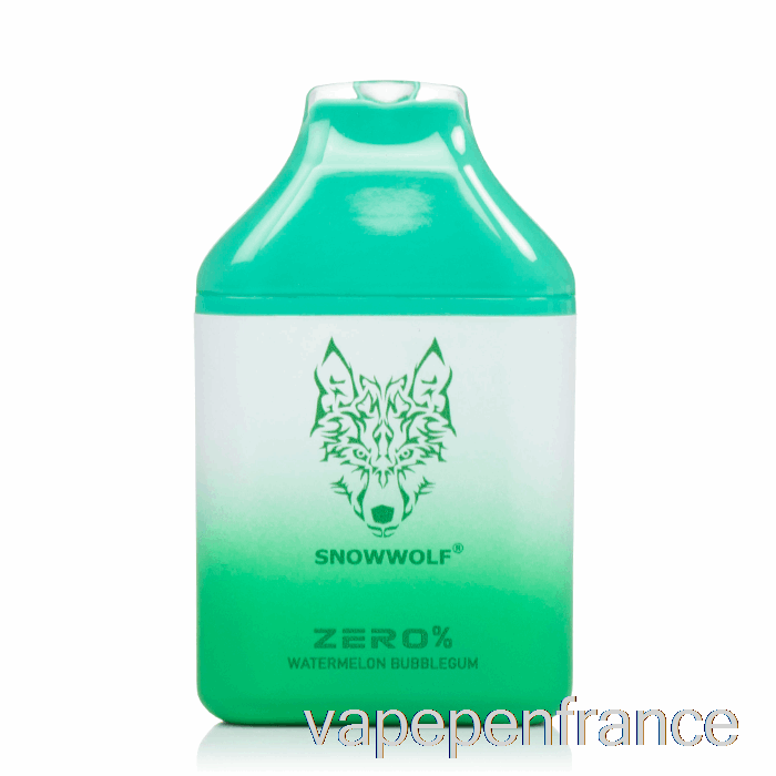 Snowwolf Zero 5500 0% Stylo Vape Jetable Sans Nicotine Pastèque Bubblegum